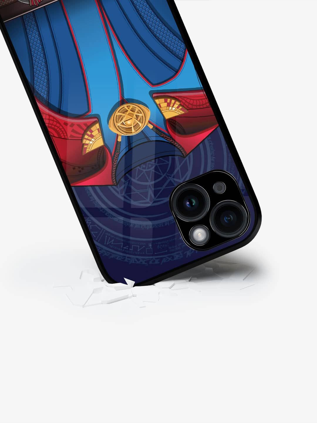 

macmerise Superhero Printed iPhone 15 Plus Back Case Mobile Accessories, Blue