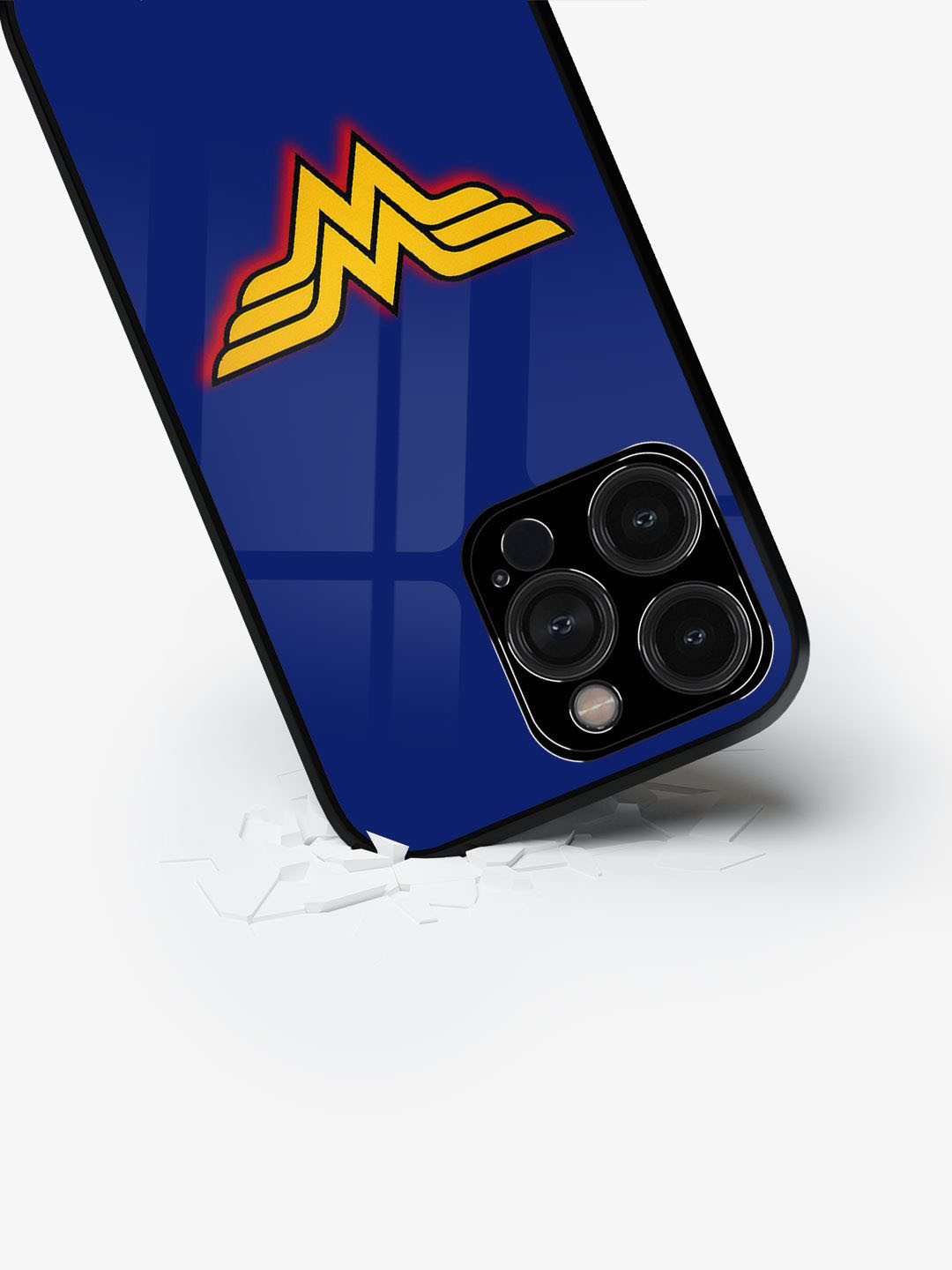 

macmerise Superhero Printed iPhone 15 Pro Back Case Mobile Accessories, Blue