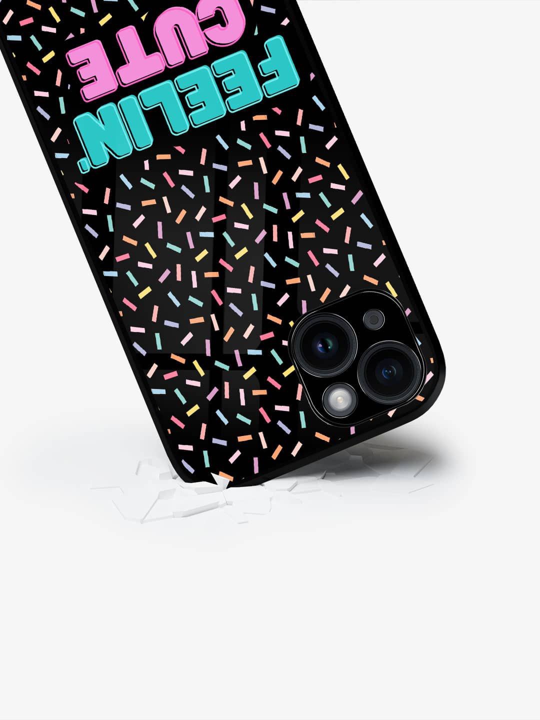 

macmerise Typography Printed iPhone 15 Back Case Mobile Accessories, Black
