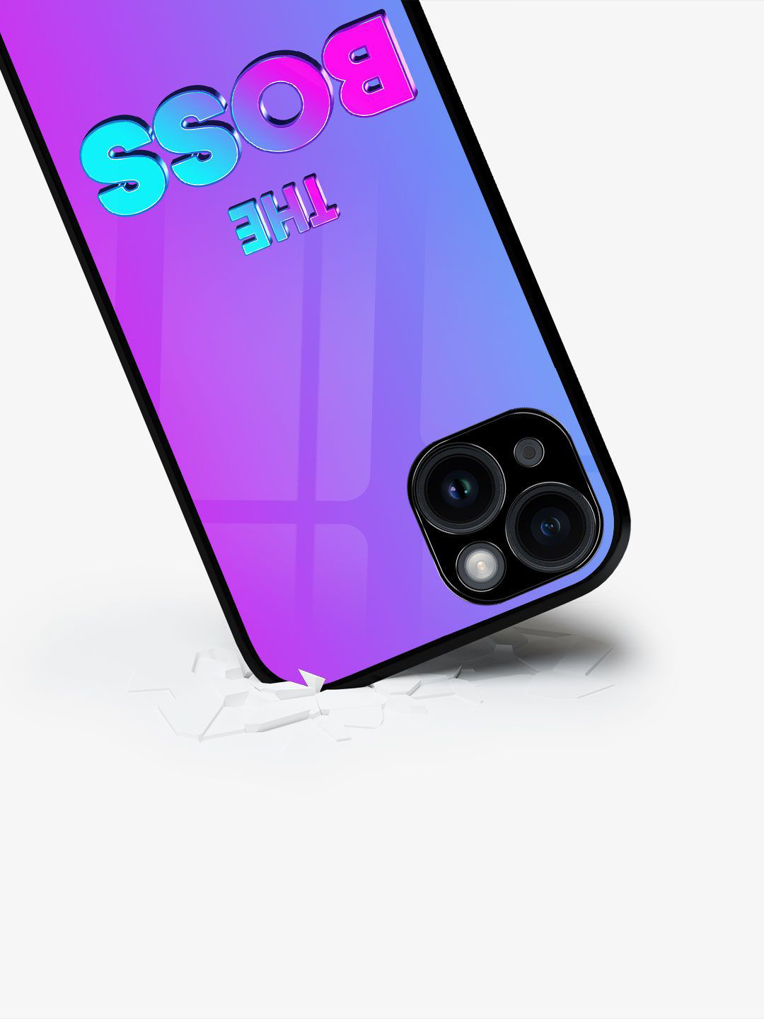 

macmerise Typography Printed iPhone 15 Plus Back Case Mobile Accessories, Purple