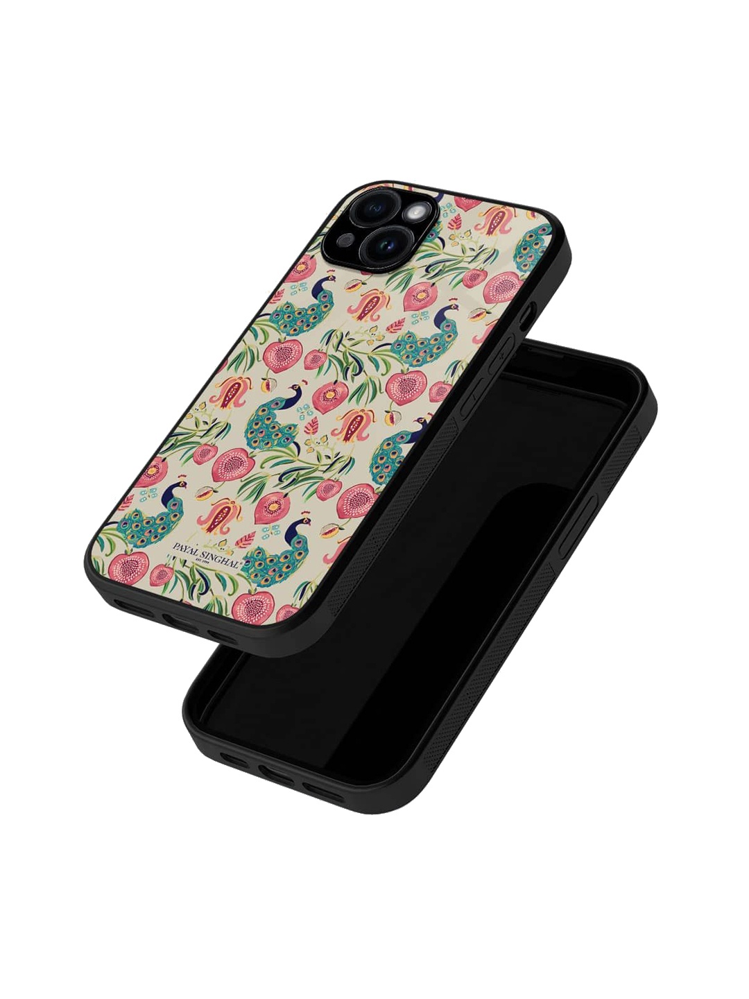 

macmerise Quirky Printed iPhone 15 Plus Back Case Mobile Accessories, Black