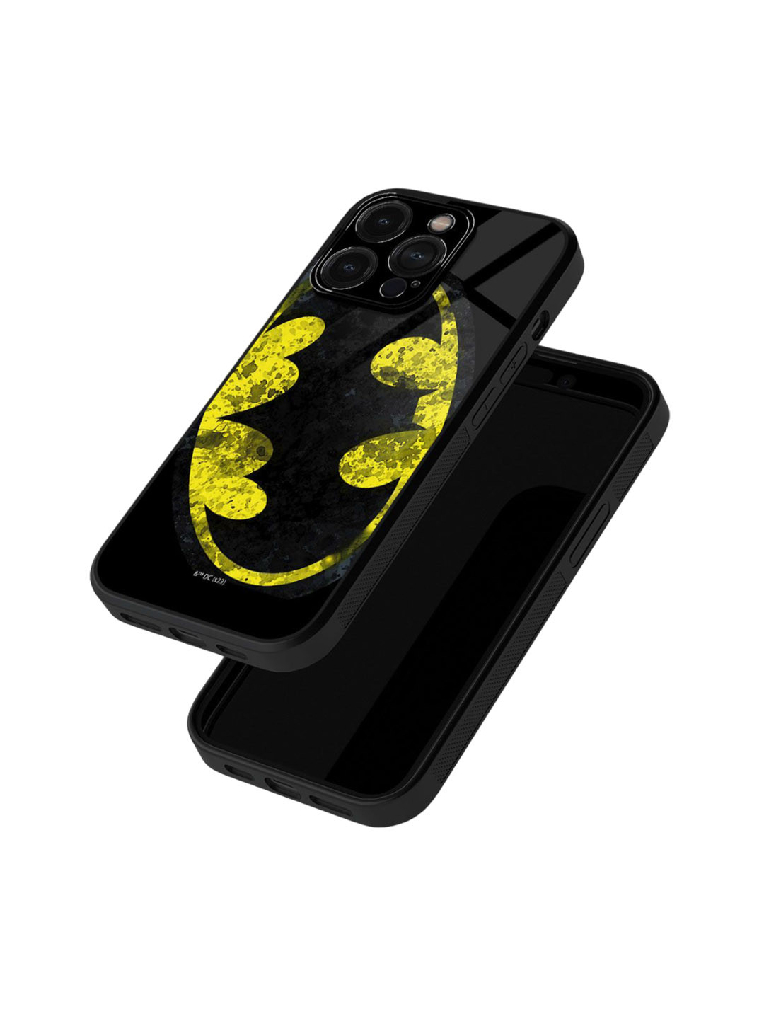 

macmerise Abstract Printed iPhone 15 Pro Back Case Mobile Accessories, Black