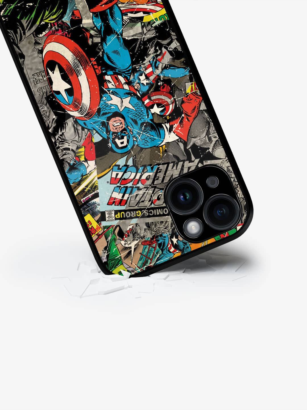 

macmerise Superhero Printed iPhone 15 Plus Back Case Mobile Accessories, Blue