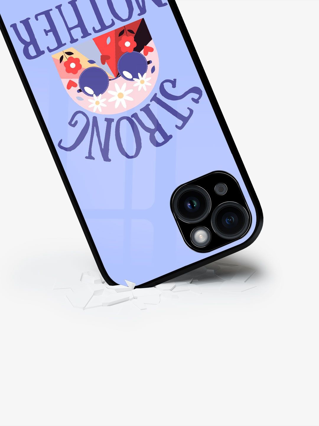 

macmerise Typography Printed iPhone 15 Back Case Mobile Accessories, Blue