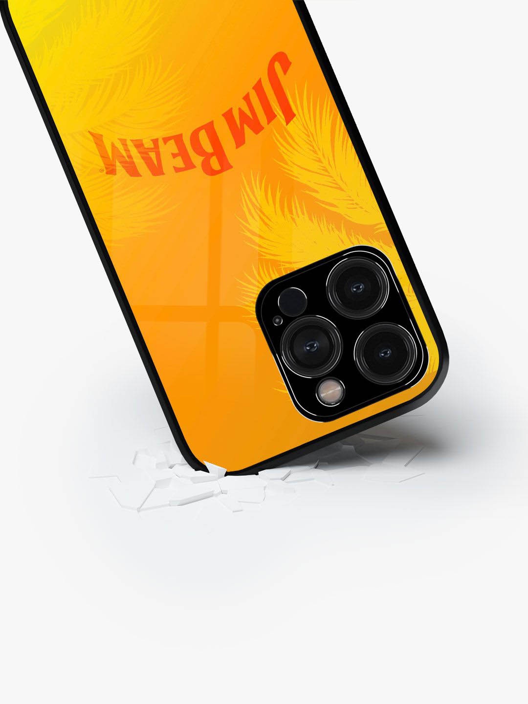 

macmerise Typography Printed iPhone 15 Pro Back Case Mobile Accessories, Orange
