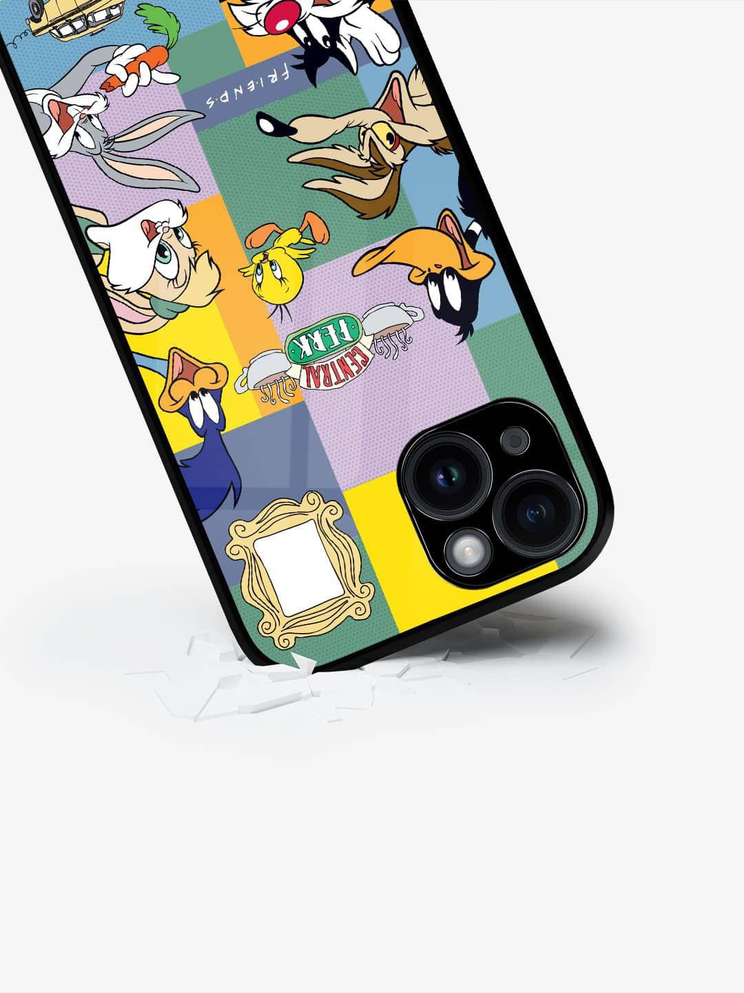 

macmerise Cartoon Characters Printed iPhone 15 Back Case Mobile Accessories, Green