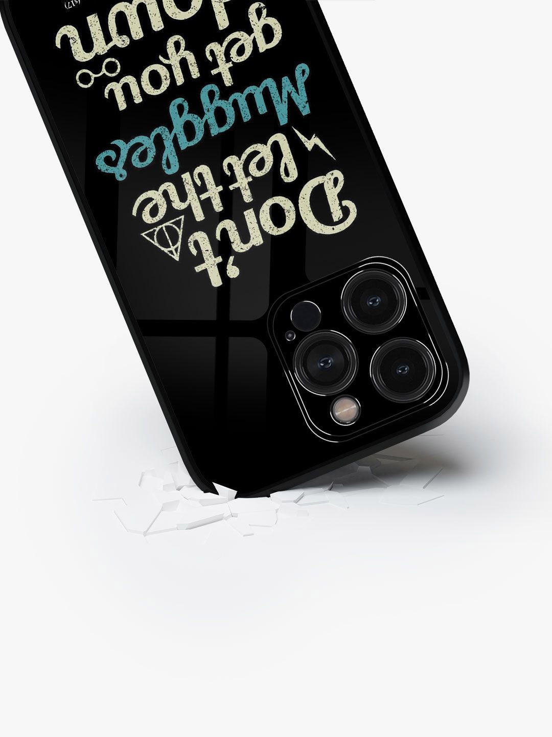 

macmerise Typography Printed iPhone 15 Pro Back Case Mobile Accessories, Black