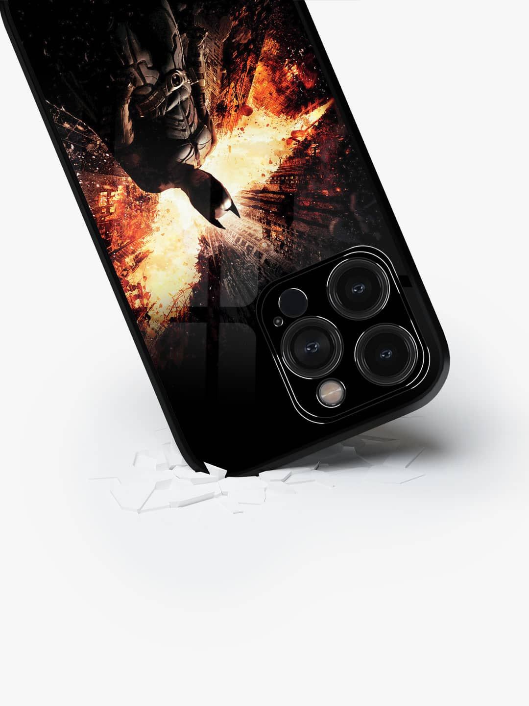 

macmerise Superhero Printed iPhone 15 Pro Back Case Mobile Accessories, Black