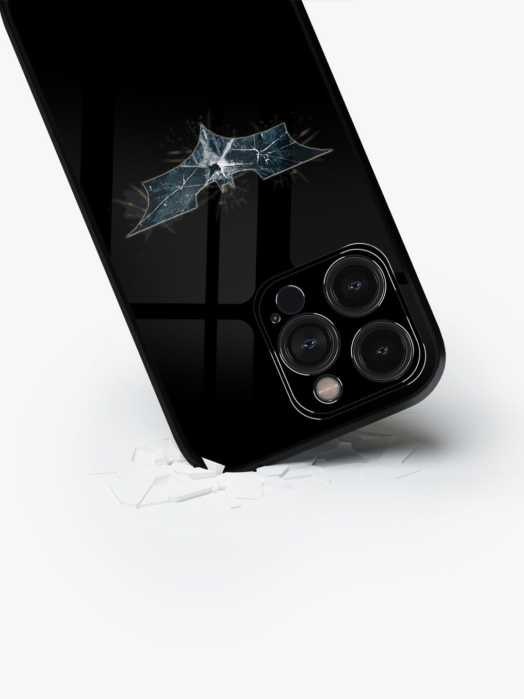 

macmerise Superhero Printed iPhone 15 Pro Back Case Mobile Accessories, Black