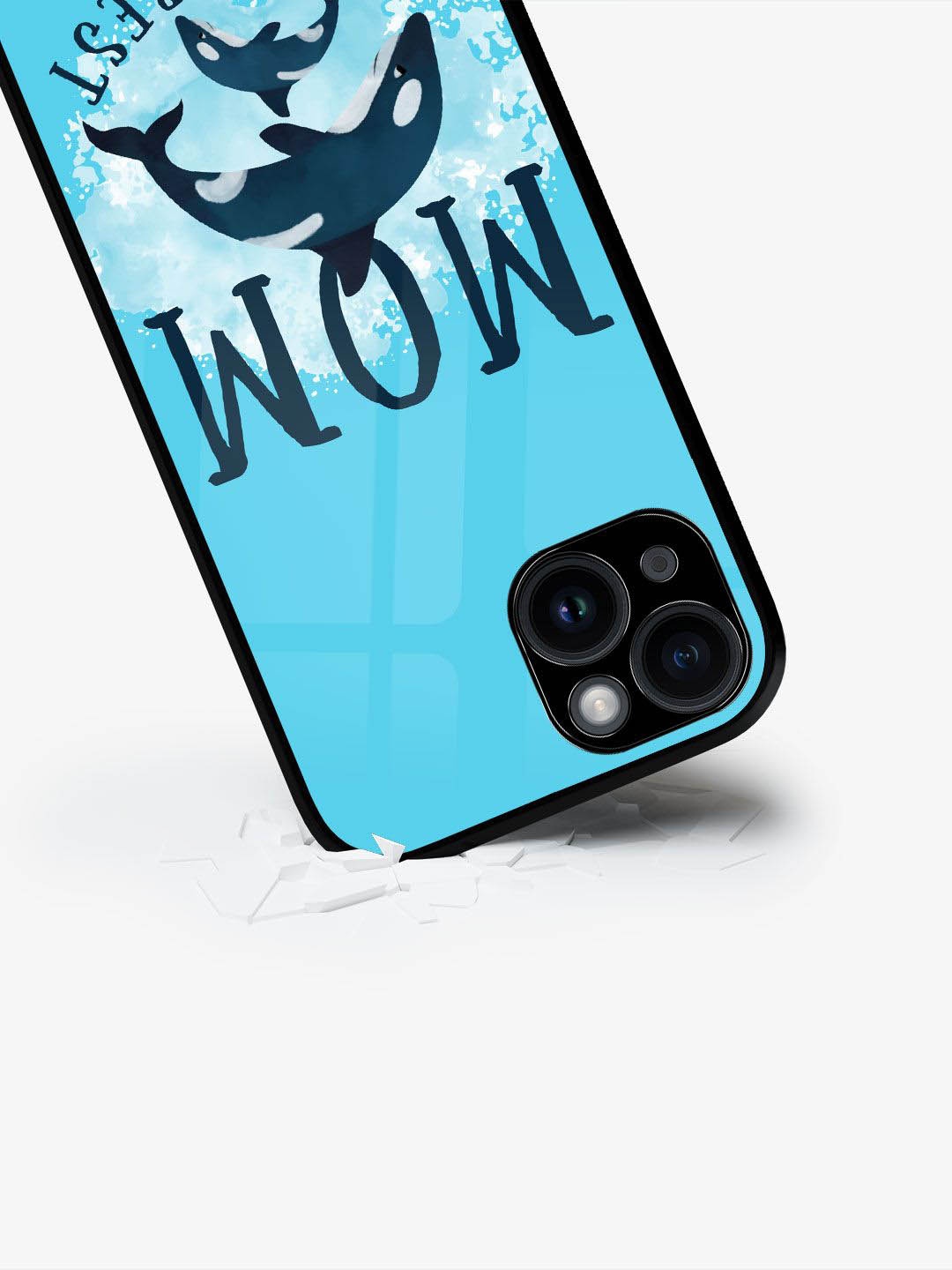 

macmerise Typography Printed iPhone 15 Plus Back Case Mobile Accessories, Blue