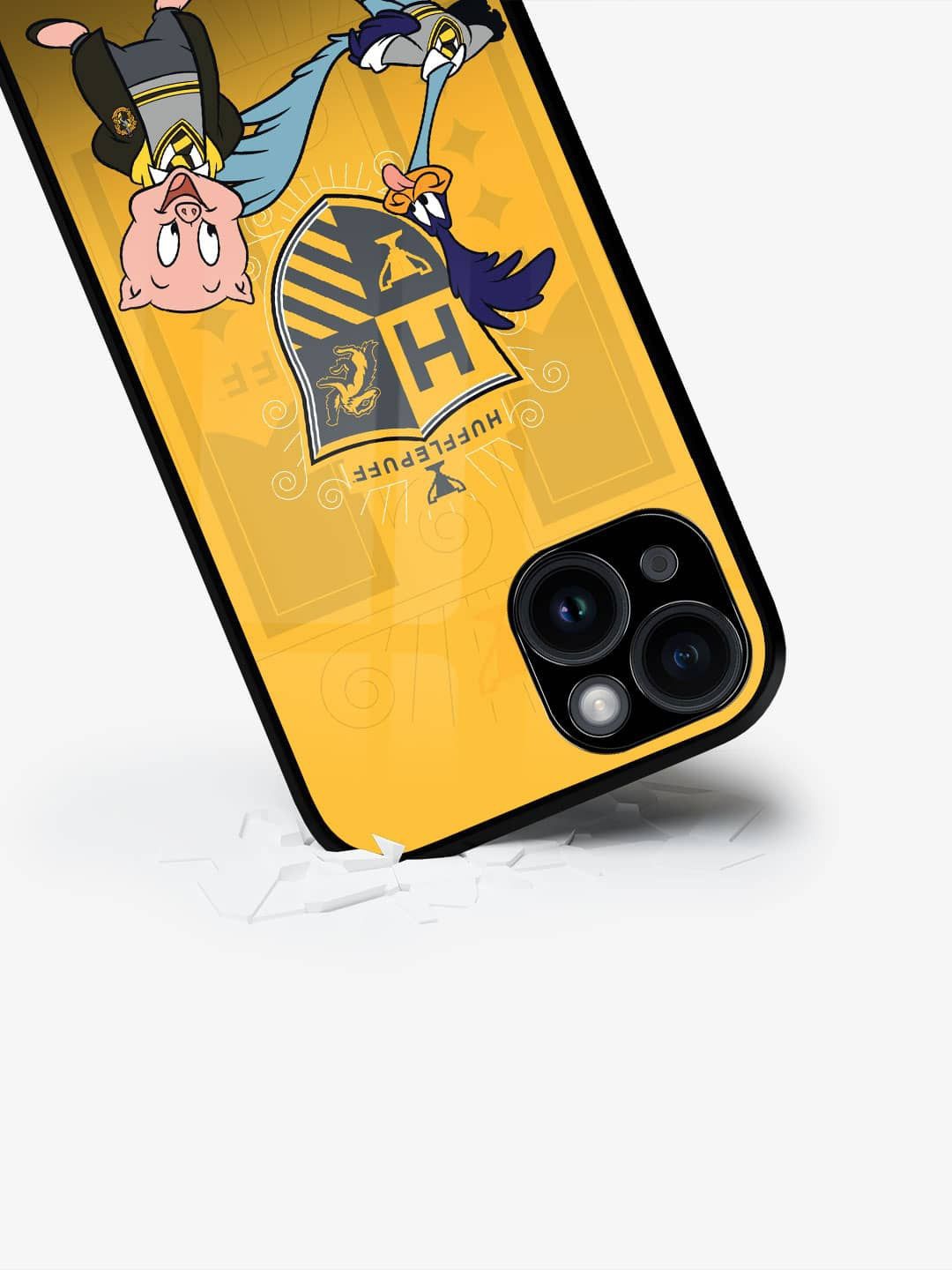 

macmerise Cartoon Characters Printed iPhone 15 Back Case Mobile Accessories, Mustard