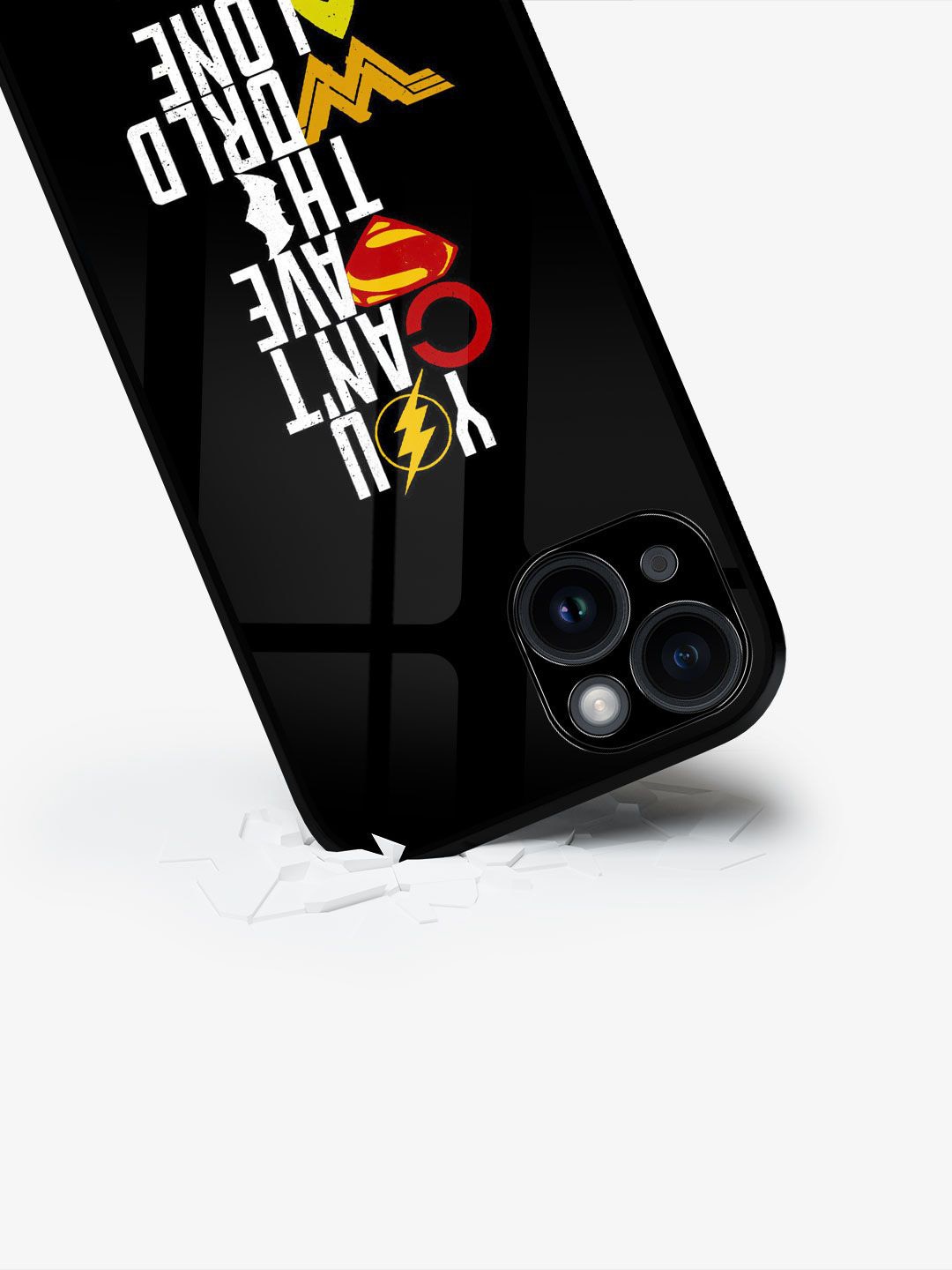 

macmerise Typography Printed iPhone 15 Plus Back Case Mobile Accessories, Black