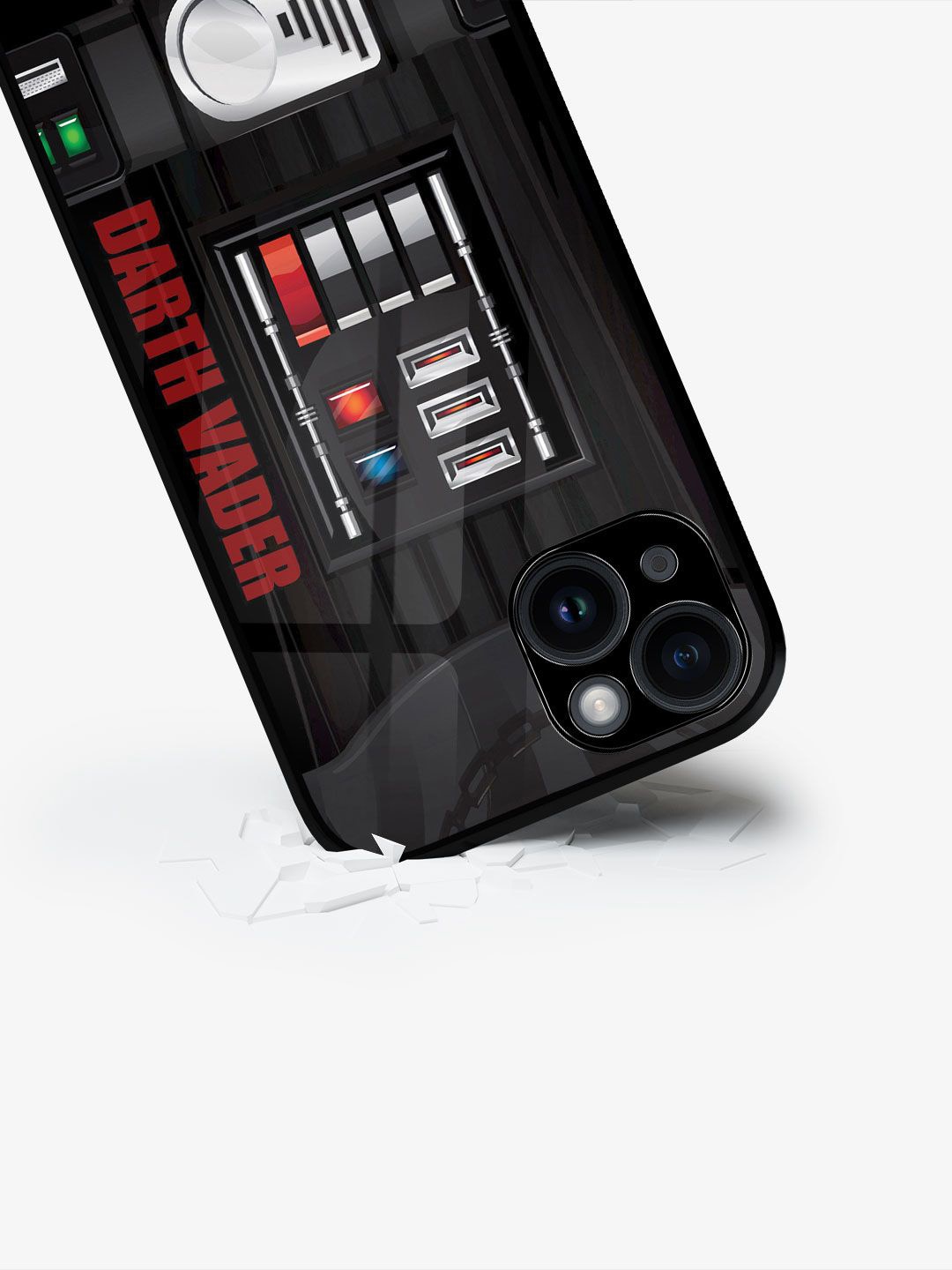 

macmerise Superhero Printed iPhone 15 Plus Back Case Mobile Accessories, Black