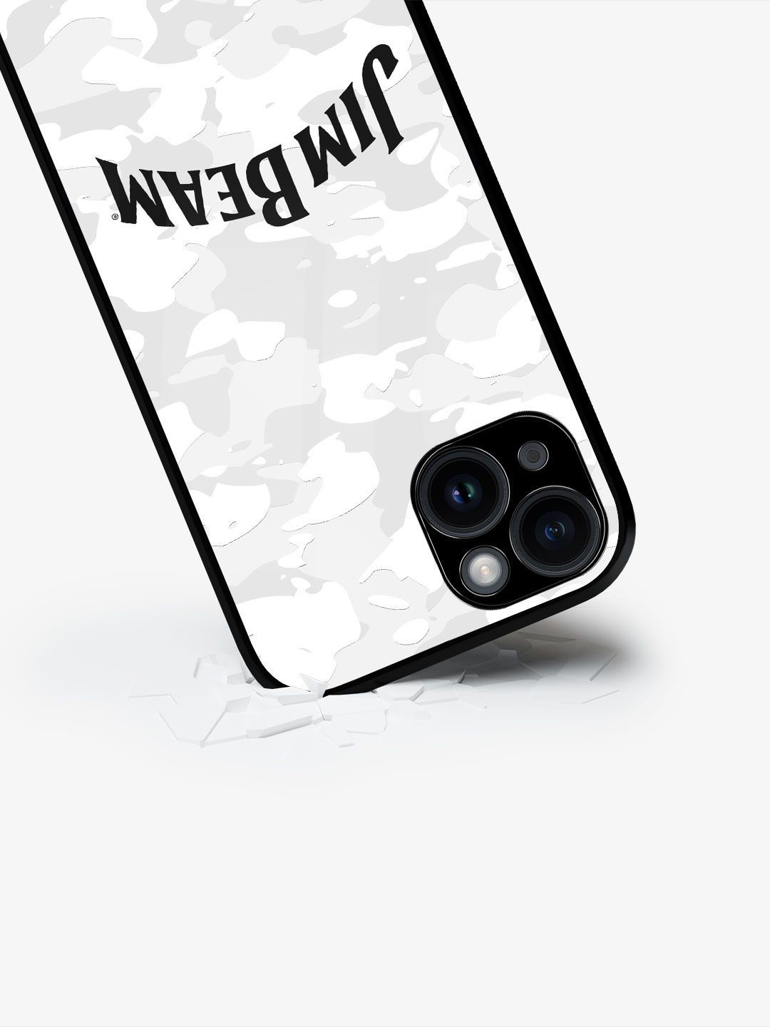 

macmerise Typography Printed iPhone 15 Plus Back Case Mobile Accessories, White