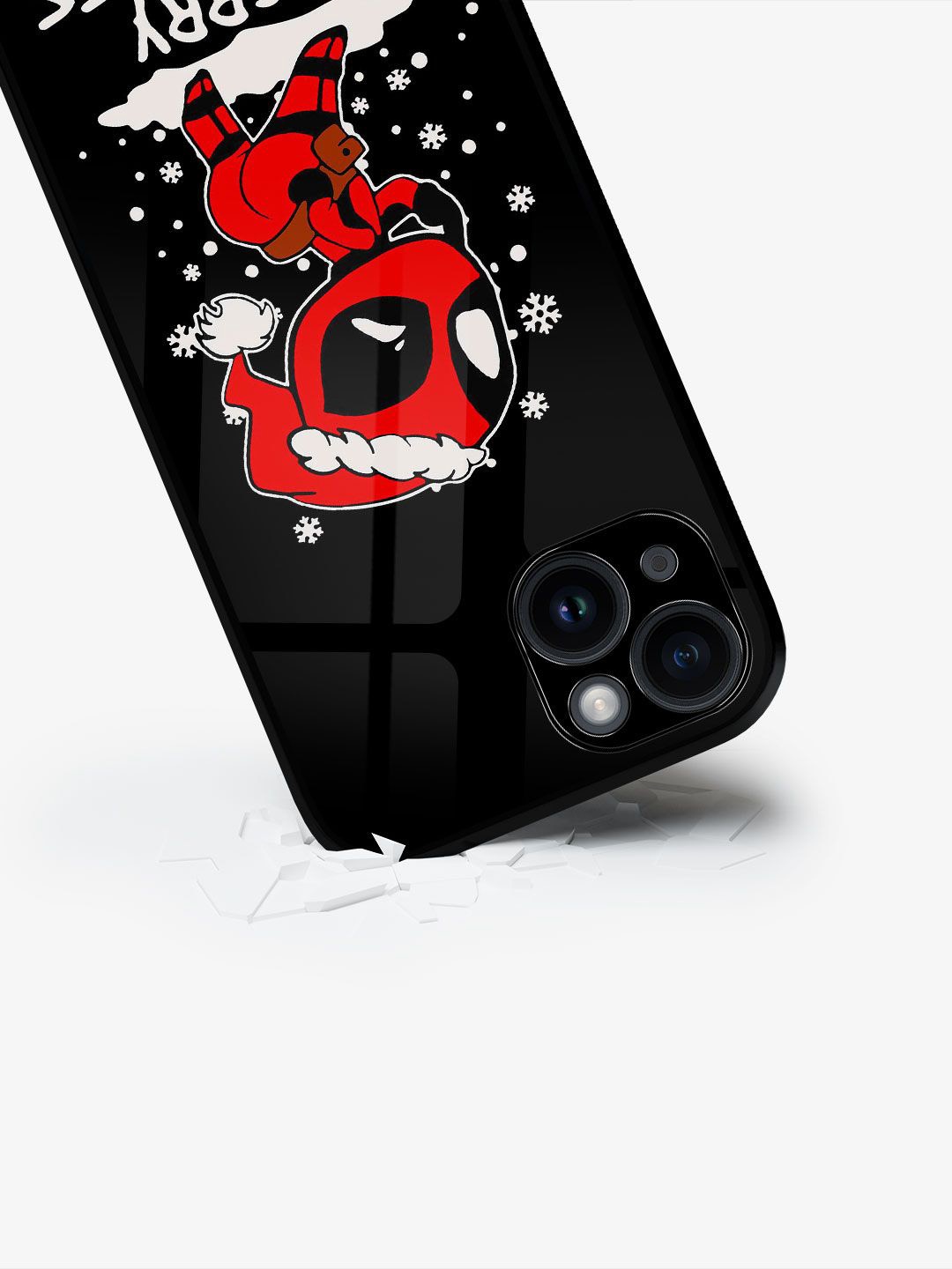 

macmerise Cartoon Characters Printed iPhone 15 Plus Back Case Mobile Accessories, Black
