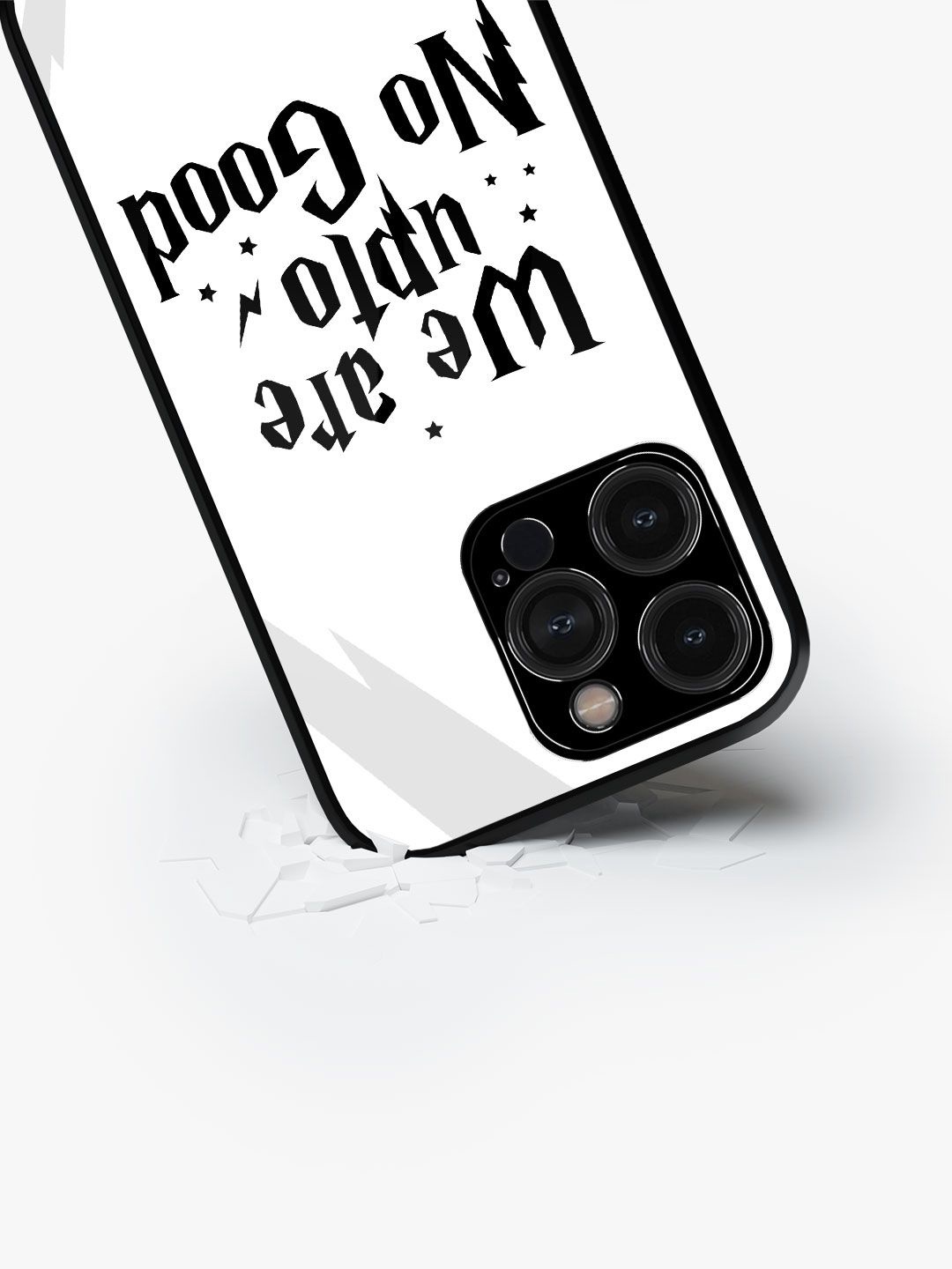 

macmerise Typography Printed iPhone 15 Pro Back Case Mobile Accessories, White