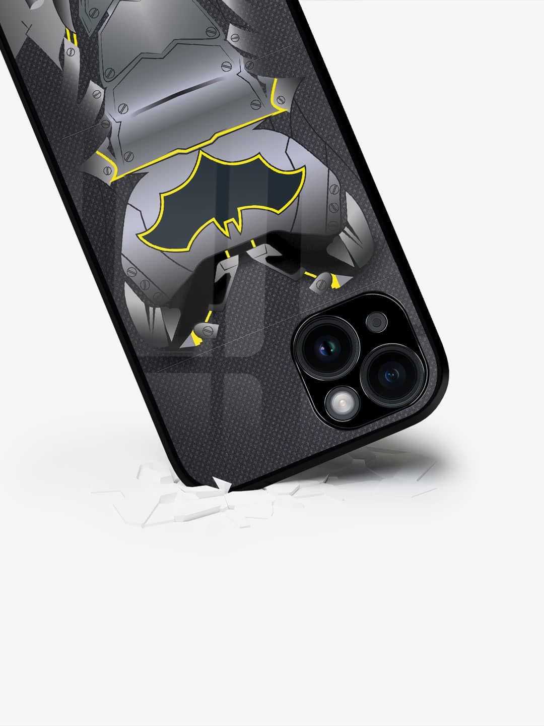 

macmerise Superhero Printed iPhone 15 Plus Back Case Mobile Accessories, Grey