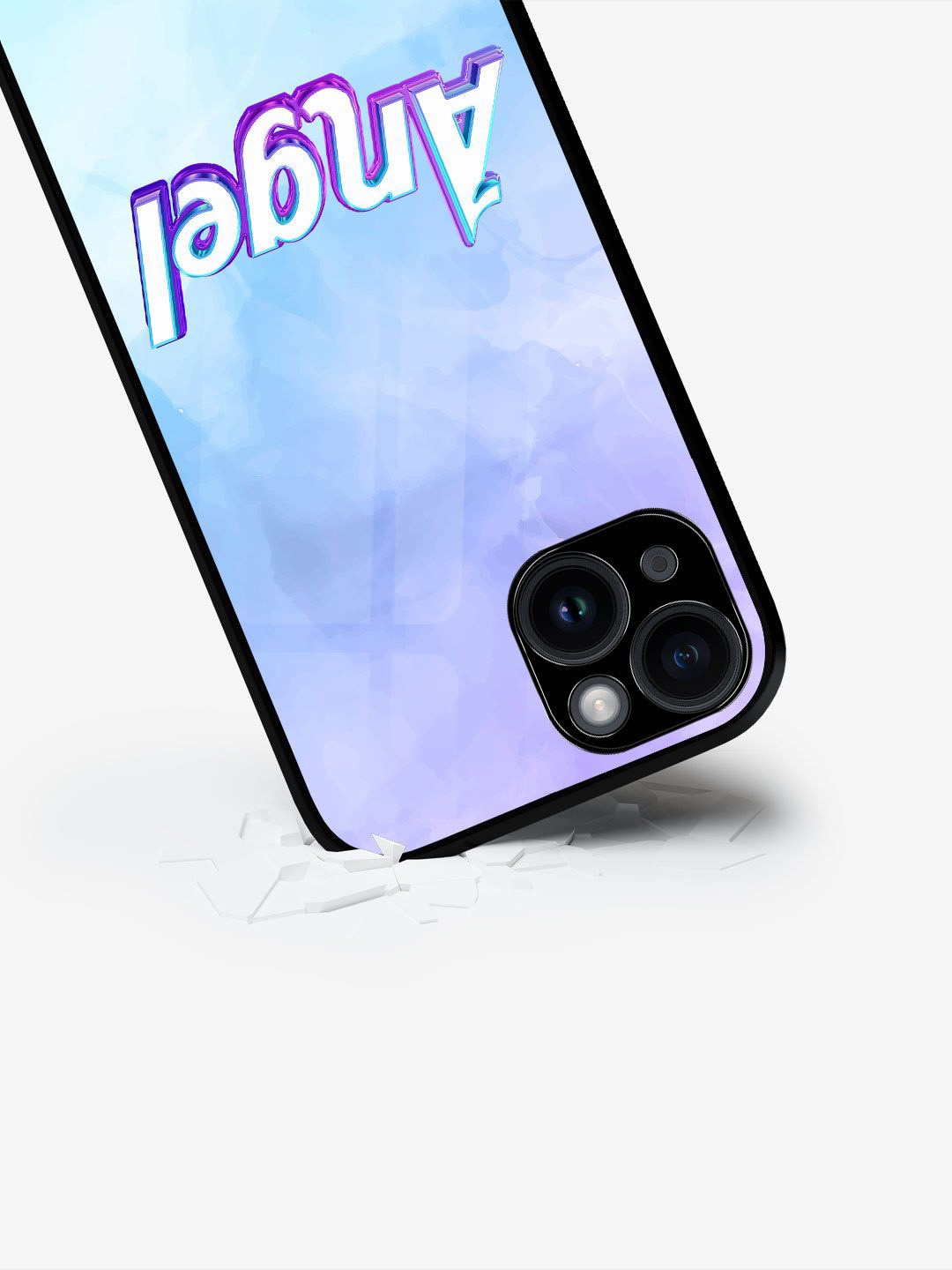 

macmerise Typography Printed iPhone 15 Back Case Mobile Accessories, Violet