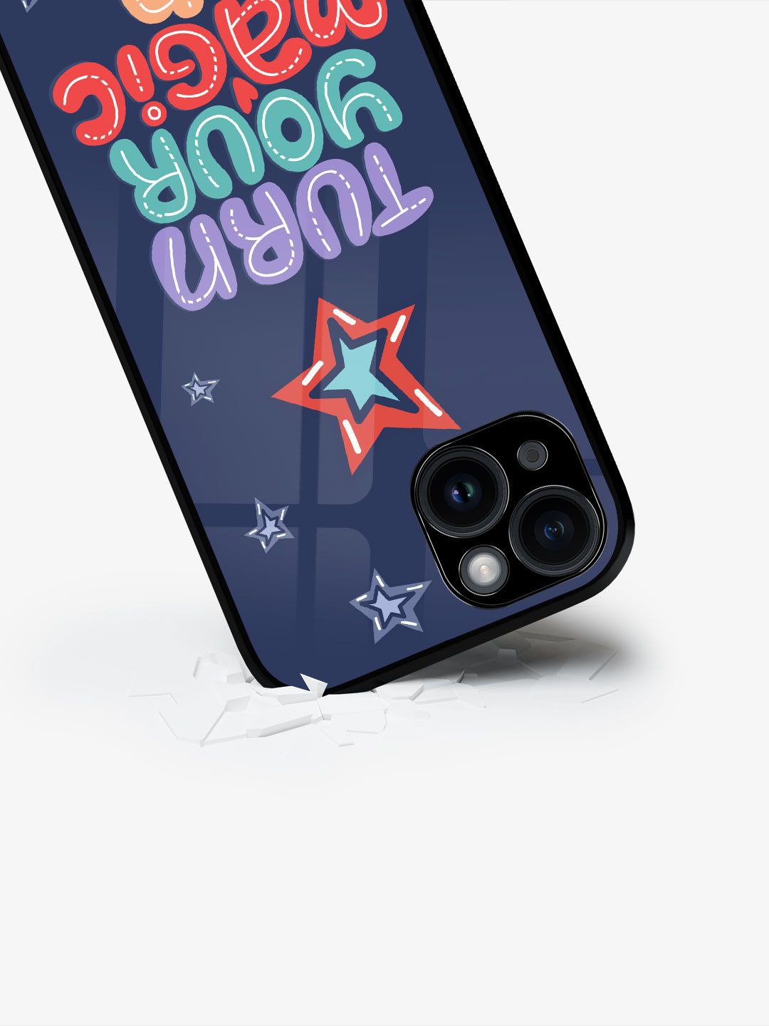 

macmerise Typography Printed iPhone 15 Back Case Mobile Accessories, Purple