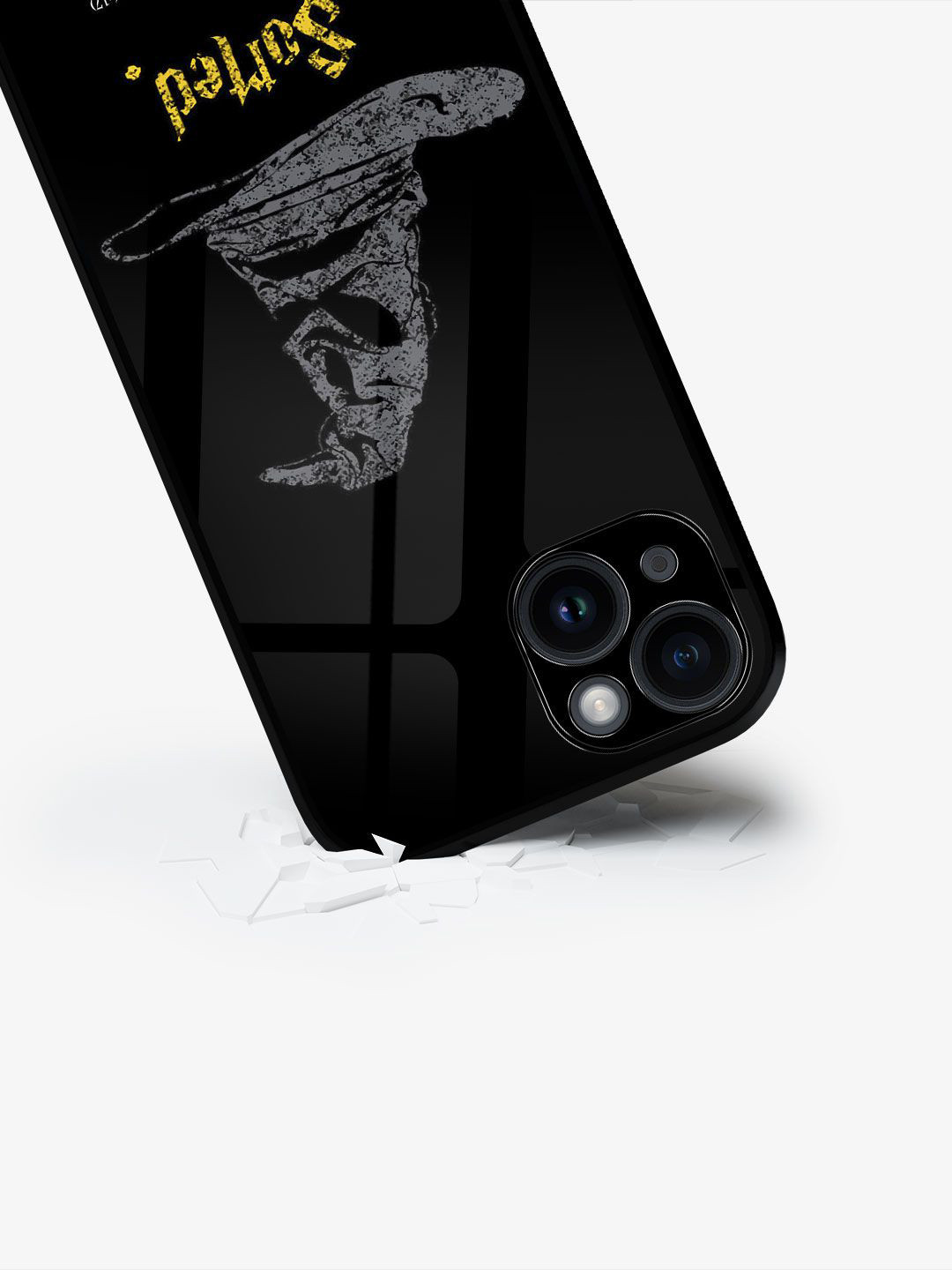 

macmerise Typography Printed iPhone 15 Back Case Mobile Accessories, Black