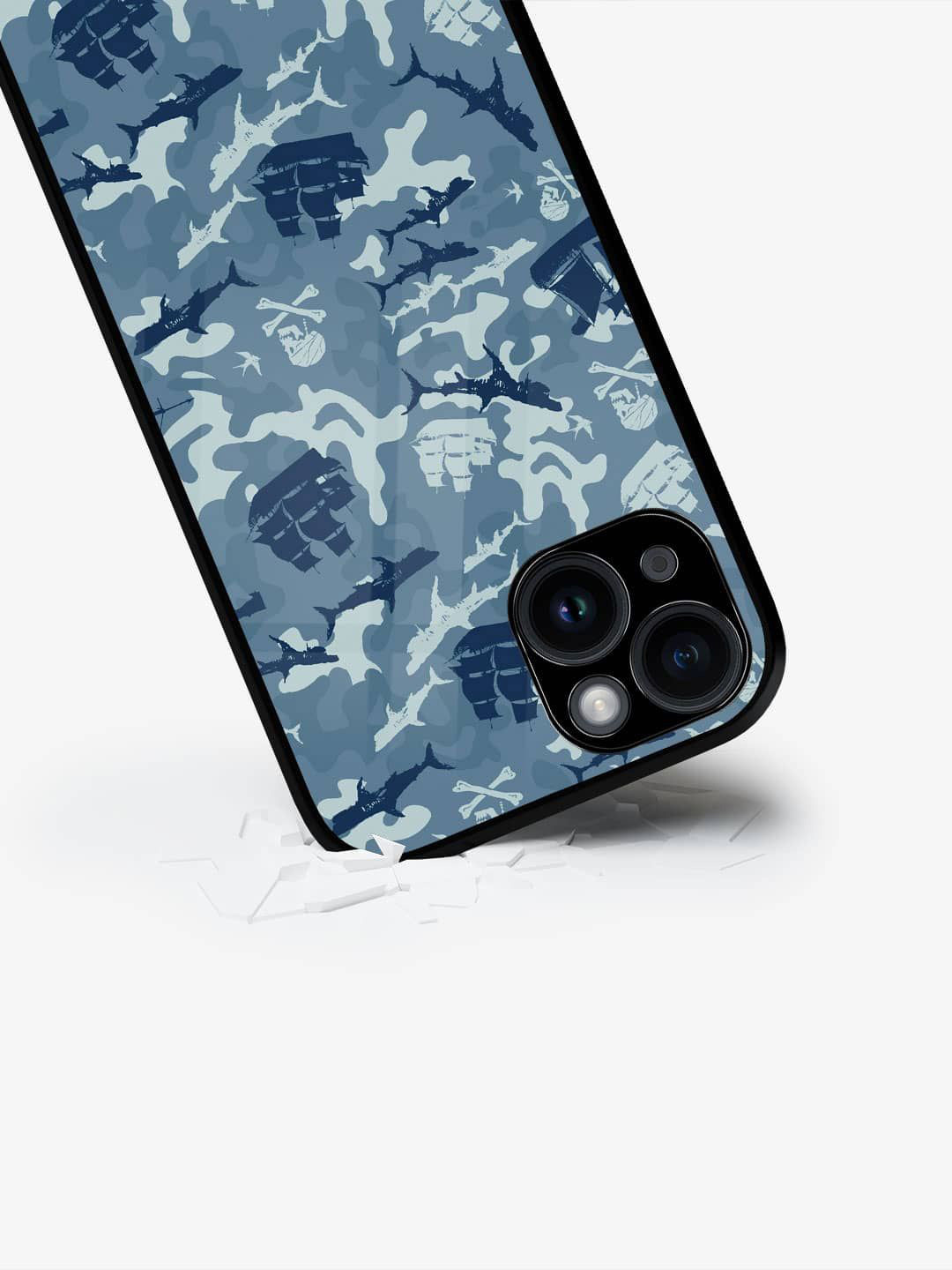 

macmerise Quirky Printed iPhone 15 Plus Back Case Mobile Accessories, Blue