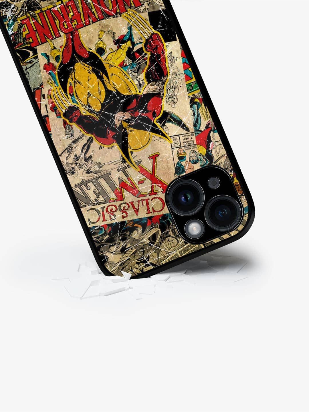 

macmerise Superhero Printed iPhone 15 Back Case Mobile Accessories, Cream