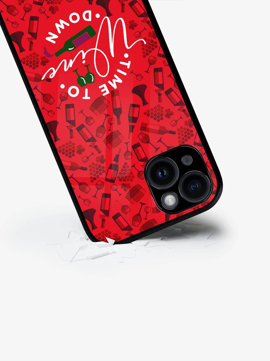 

macmerise Typography Printed iPhone 15 Plus Back Case Mobile Accessories, Red