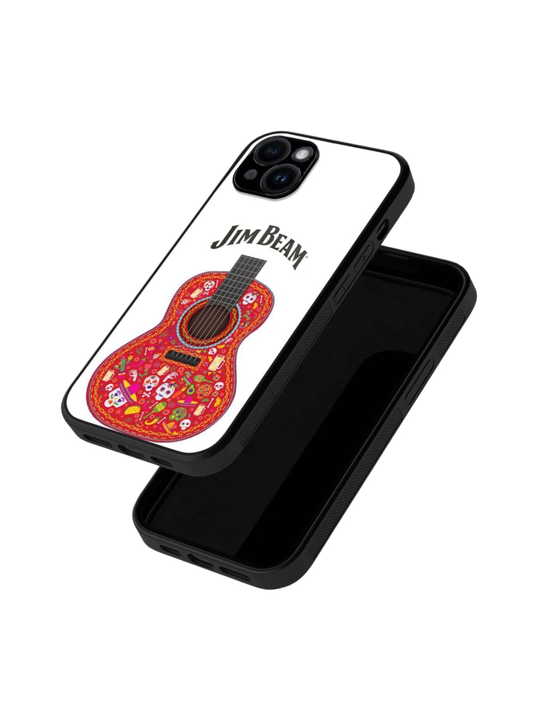 

macmerise Quirky Printed iPhone 15 Plus Back Case Mobile Accessories, White