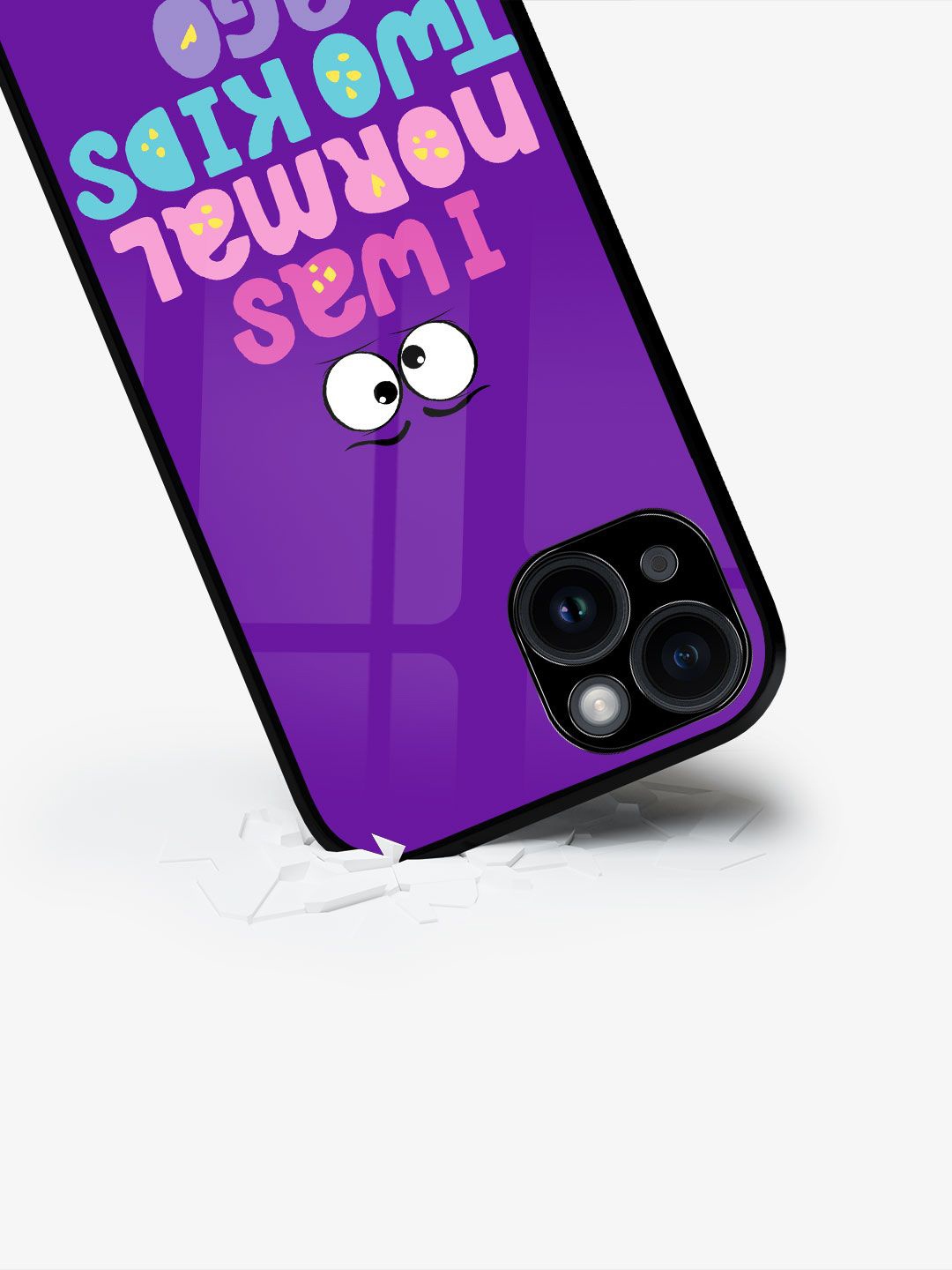 

macmerise Typography Printed iPhone 15 Plus Back Case Mobile Accessories, Purple