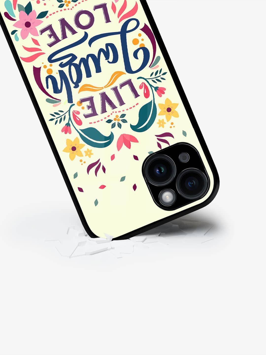 

macmerise Typography Printed iPhone 15 Back Case Mobile Accessories, Cream