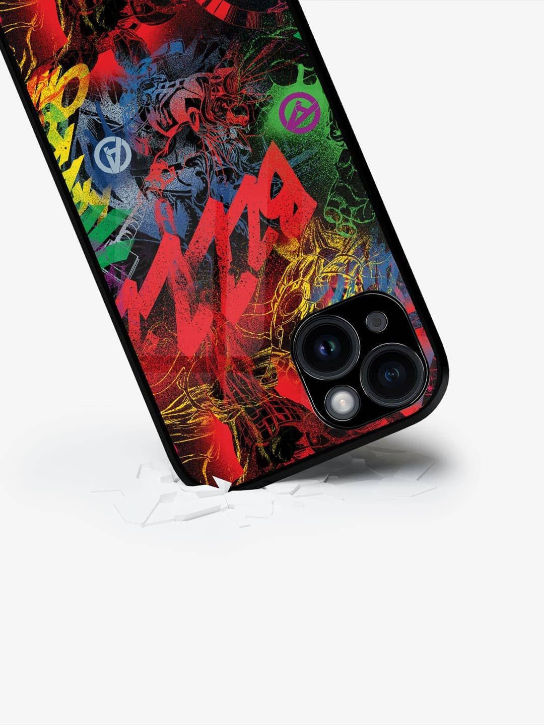 

macmerise Abstract Printed iPhone 15 Plus Back Case Mobile Accessories, Red