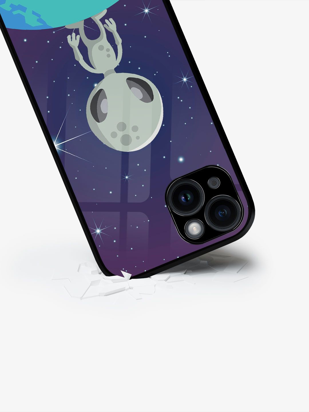 

macmerise Quirky Printed iPhone 15 Plus Back Case Mobile Accessories, Purple