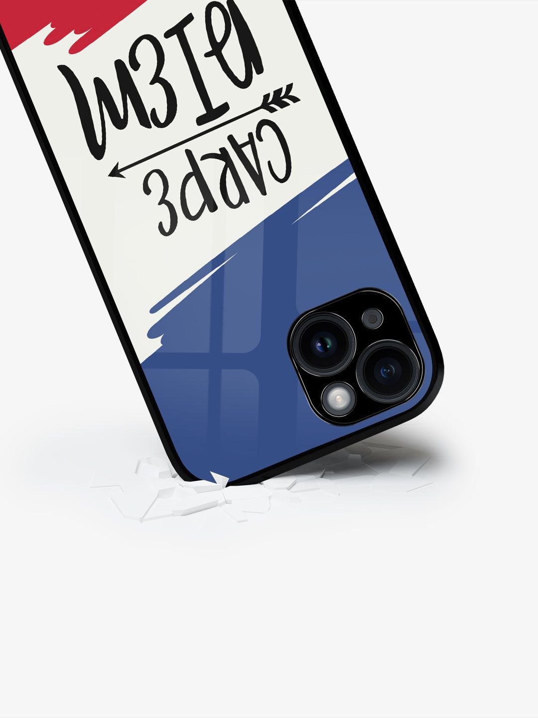 macmerise Typography Printed iPhone 15 Back Case Mobile Accessories, Blue