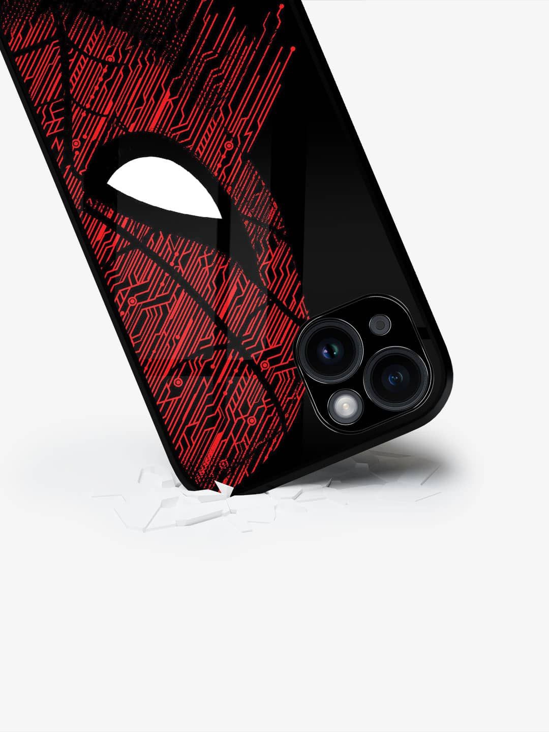 

macmerise Superhero Printed iPhone 15 Plus Back Case Mobile Accessories, Red