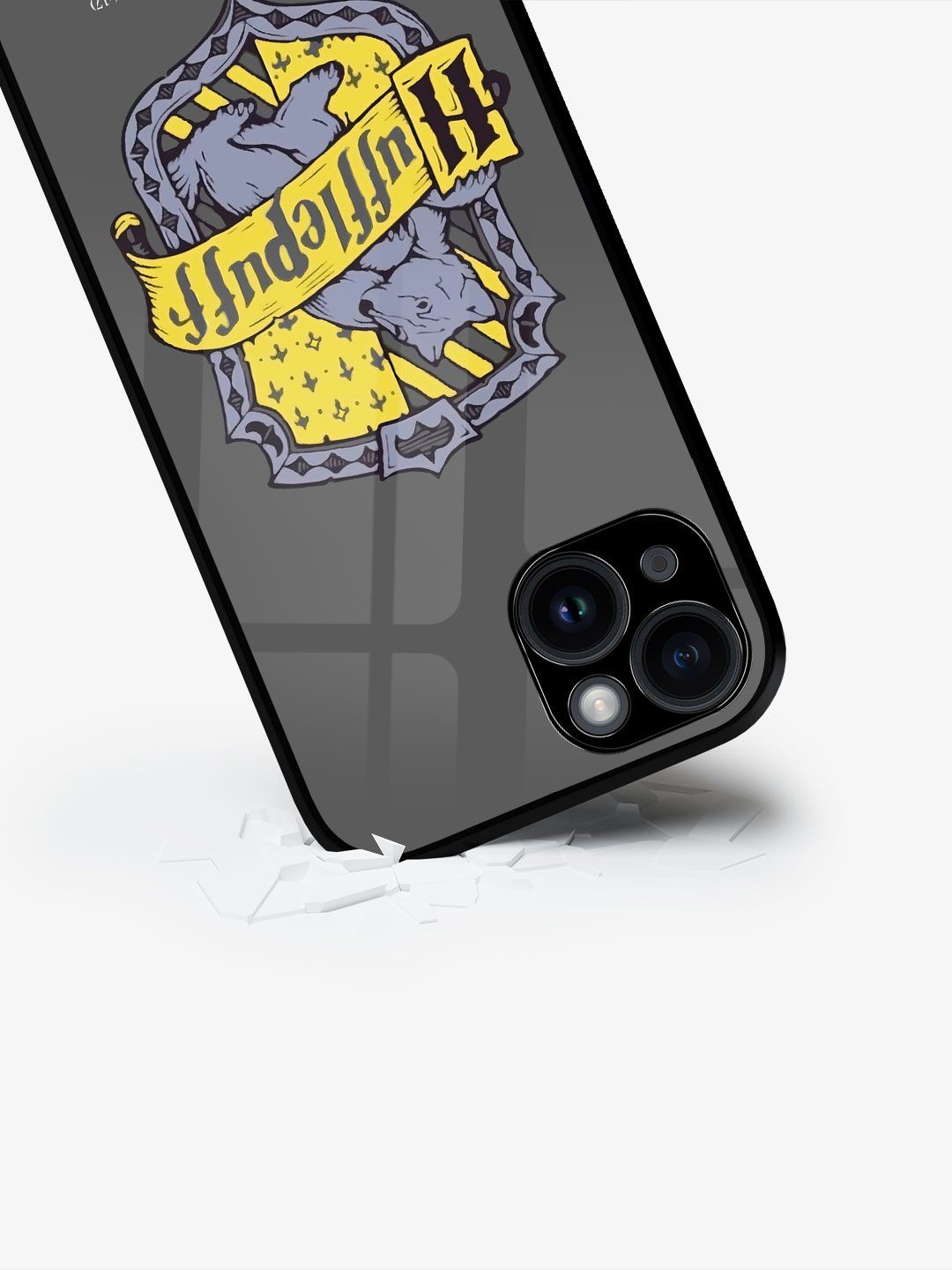 

macmerise Quirky Printed iPhone 15 Back Case Mobile Accessories, Black