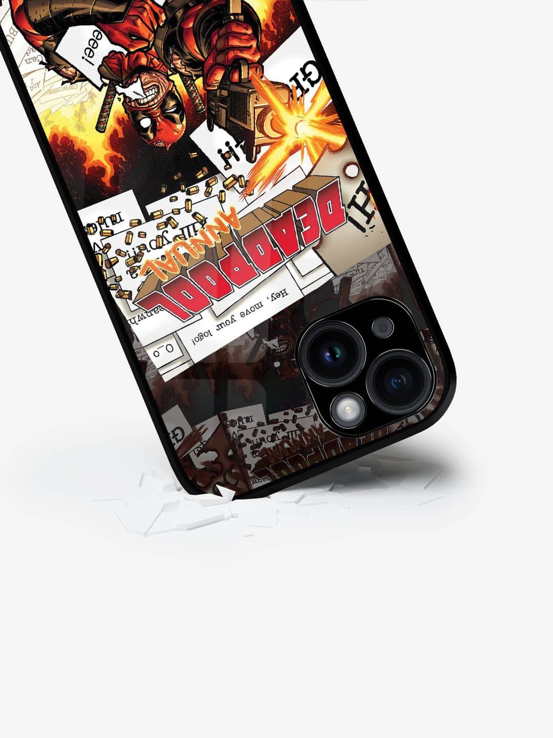 

macmerise Superhero Printed iPhone 15 Plus Back Case Mobile Accessories, Red
