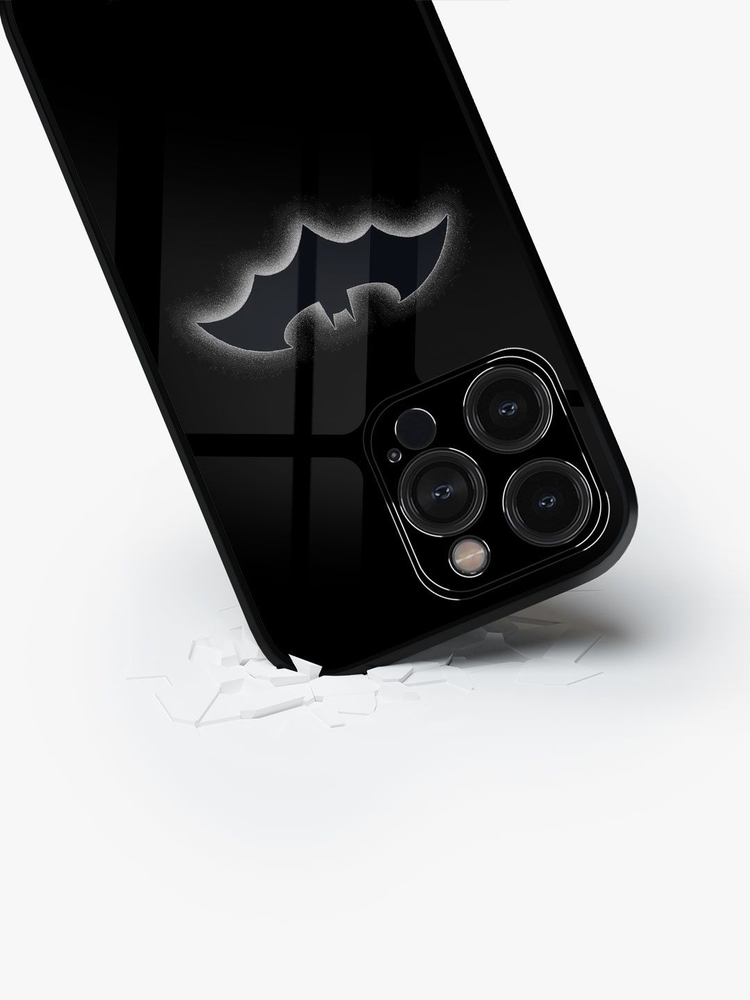 

macmerise Superhero Printed iPhone 15 Pro Back Case Mobile Accessories, Black