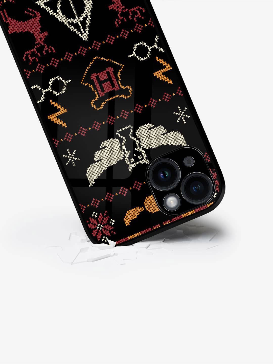 

macmerise Abstract Printed iPhone 15 Back Case Mobile Accessories, Black