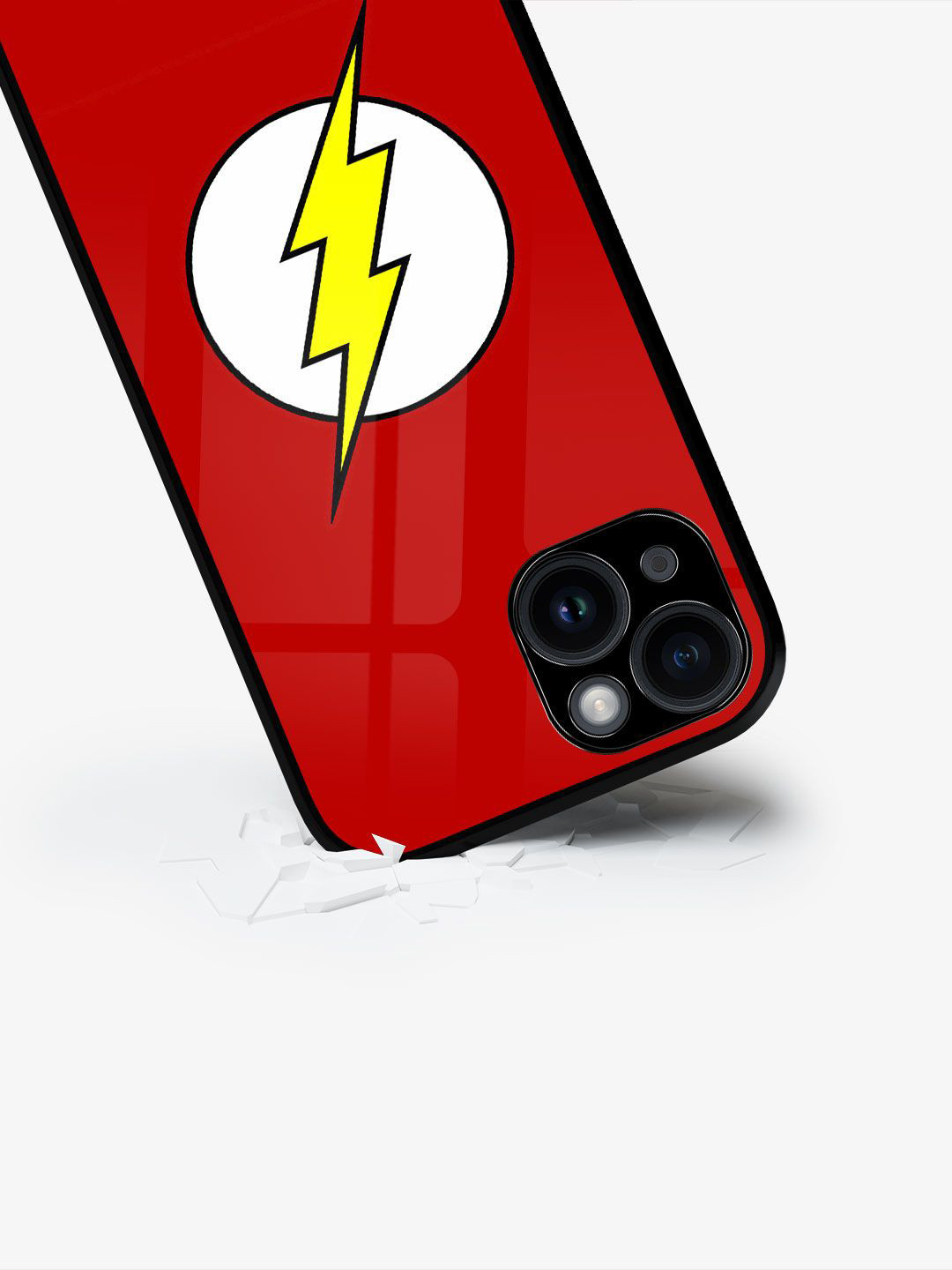 

macmerise Cartoon Characters Printed iPhone 15 Plus Back Case Mobile Accessories, Red