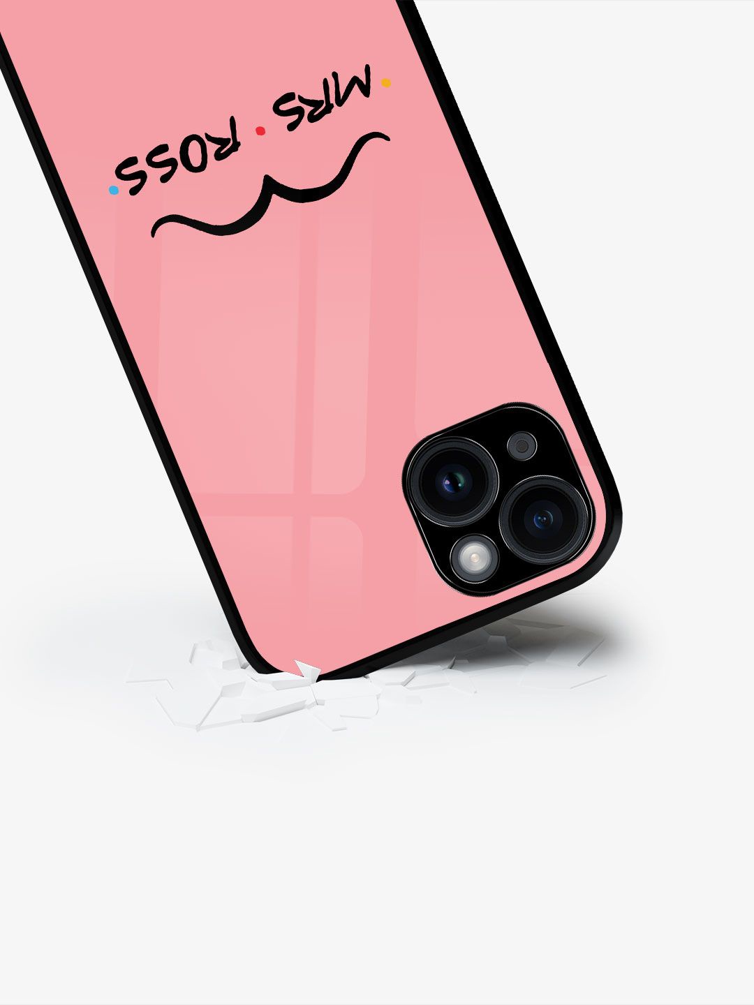 

macmerise Typography Printed iPhone 15 Plus Back Case Mobile Accessories, Pink