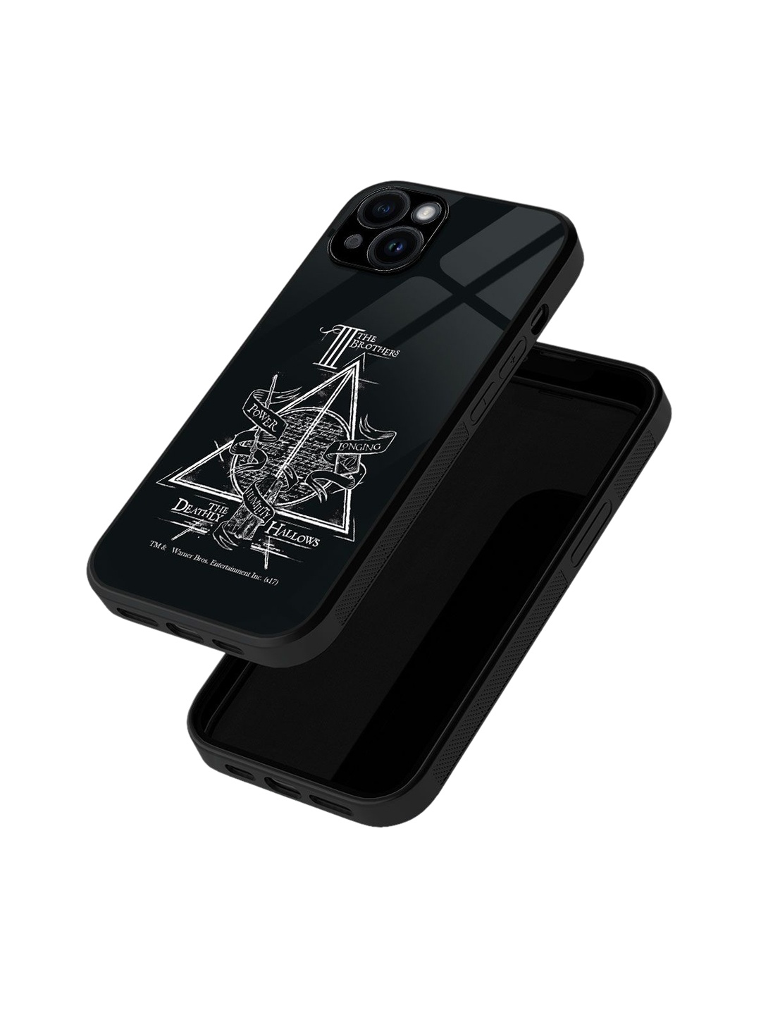 

macmerise Superhero Printed iPhone 15 Plus Back Case Mobile Accessories, Black