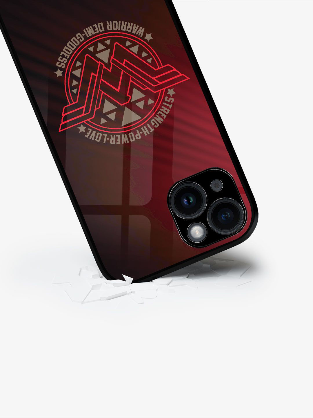 

macmerise Superhero Printed iPhone 15 Plus Back Case Mobile Accessories, Black