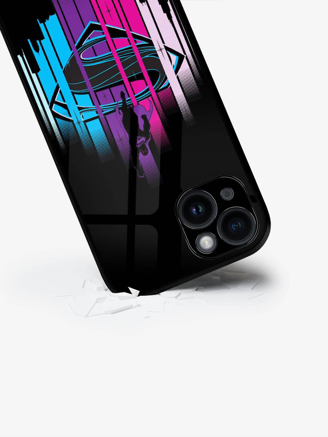 

macmerise Superhero Printed iPhone 15 Back Case Mobile Accessories, Blue
