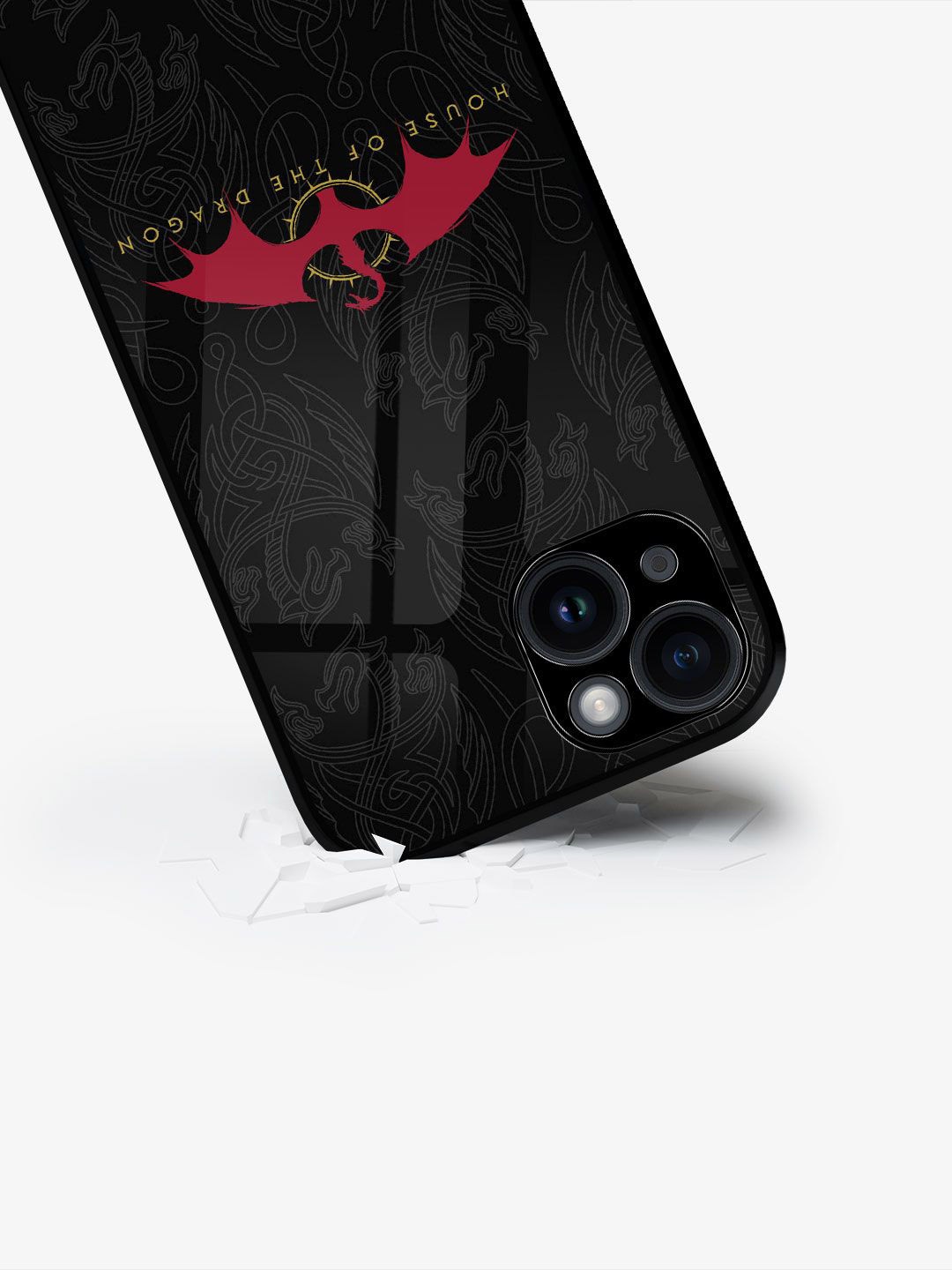 

macmerise Quirky Printed iPhone 15 Back Case Mobile Accessories, Red