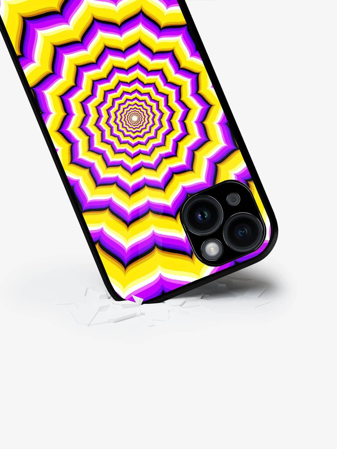 

macmerise Abstract Printed iPhone 15 Plus Back Case Mobile Accessories, Purple