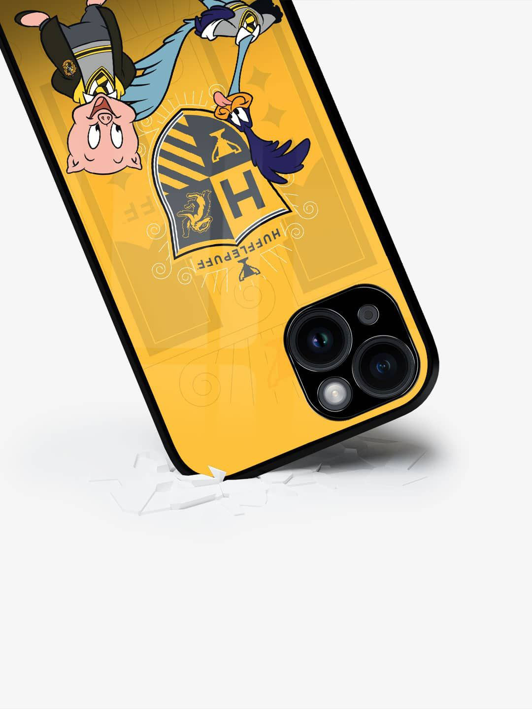 

macmerise Cartoon Characters Printed iPhone 15 Plus Back Case Mobile Accessories, Yellow