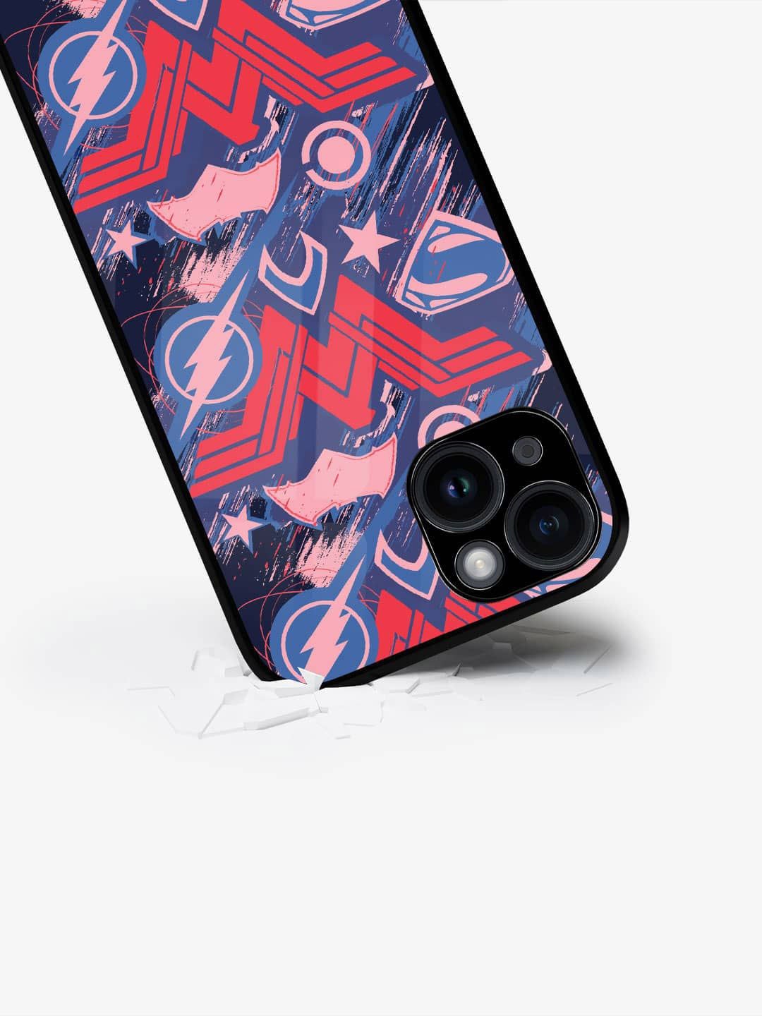 

macmerise Superhero Printed iPhone 15 Plus Back Case Mobile Accessories, Blue