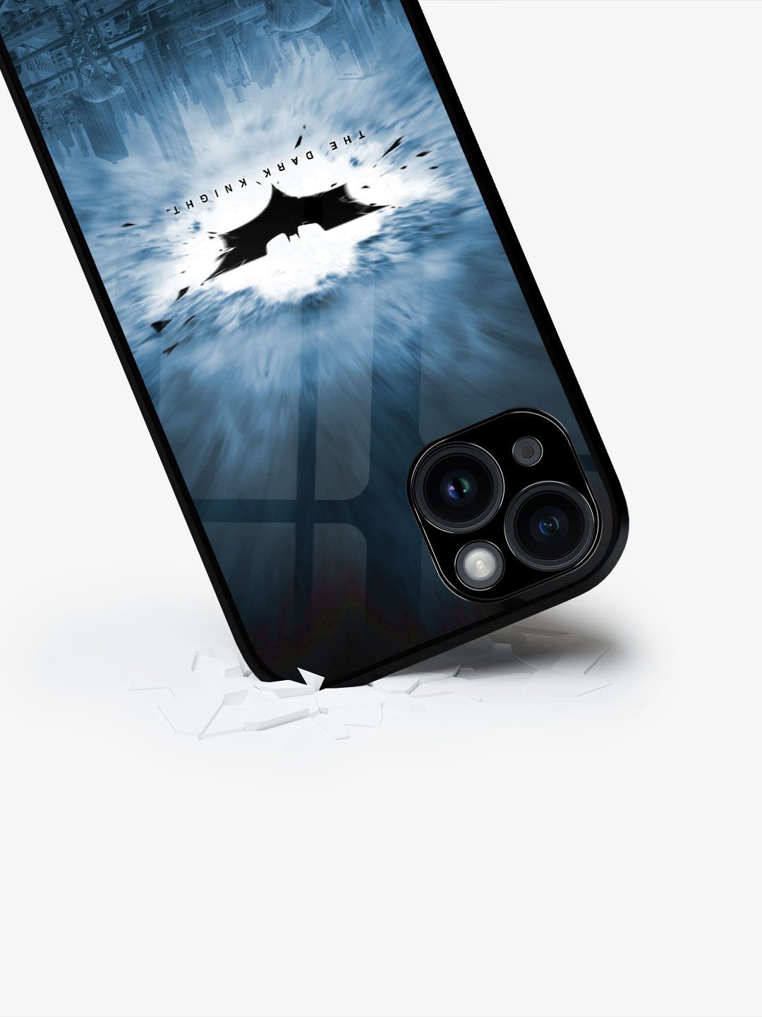 

macmerise Superhero Printed iPhone 15 Plus Back Case Mobile Accessories, Black