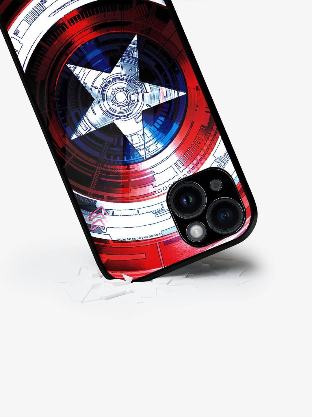 

macmerise Superhero Printed iPhone 15 Back Case Mobile Accessories, Red