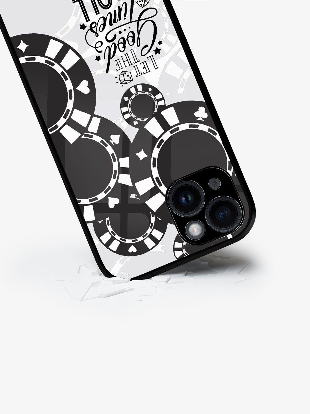 

macmerise Typography Printed iPhone 15 Plus Back Case Mobile Accessories, Black